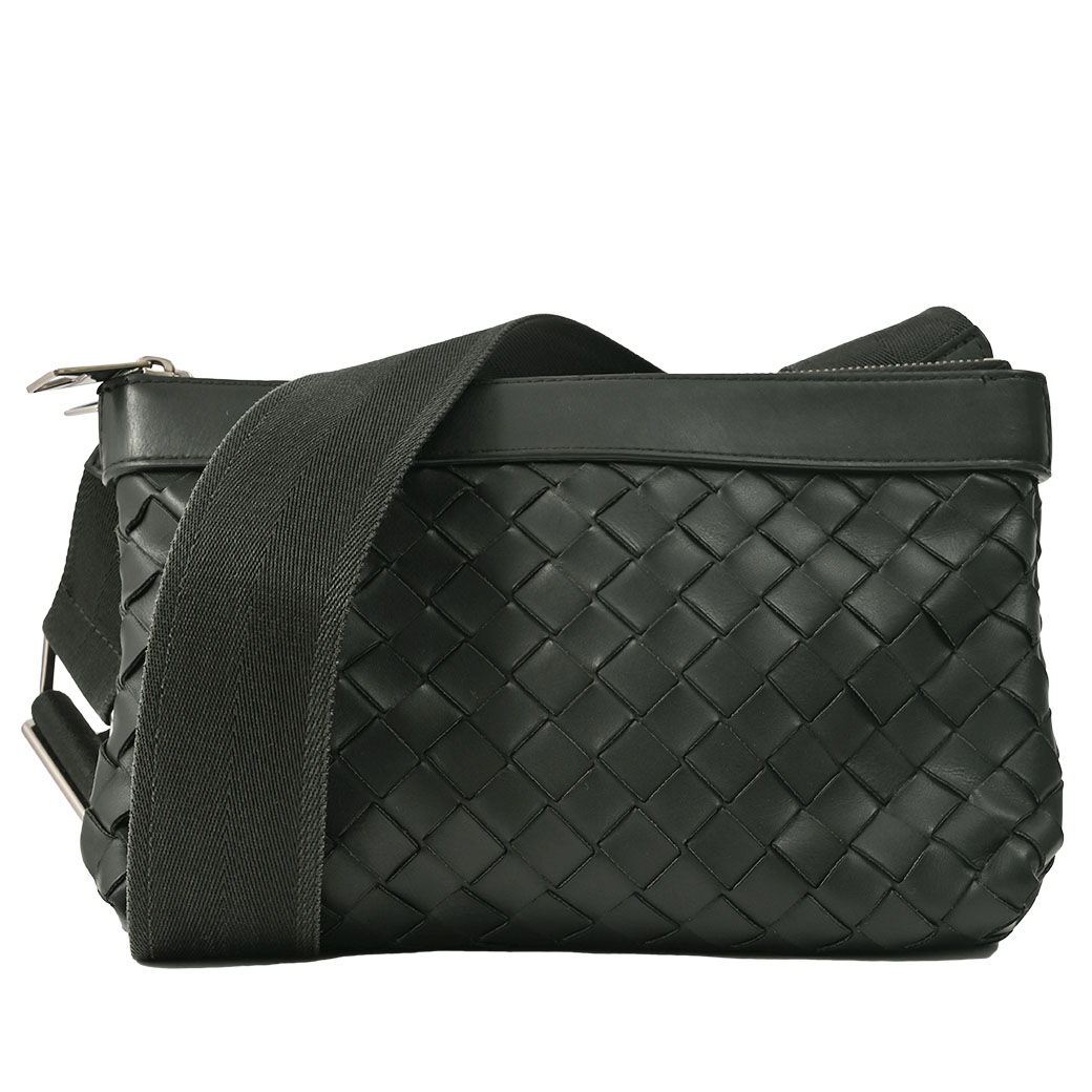 ボッテガヴェネタ BOTTEGA VENETA バッグ メンズ ショルダーバッグ イントレチャート 黒 ブラック 651938