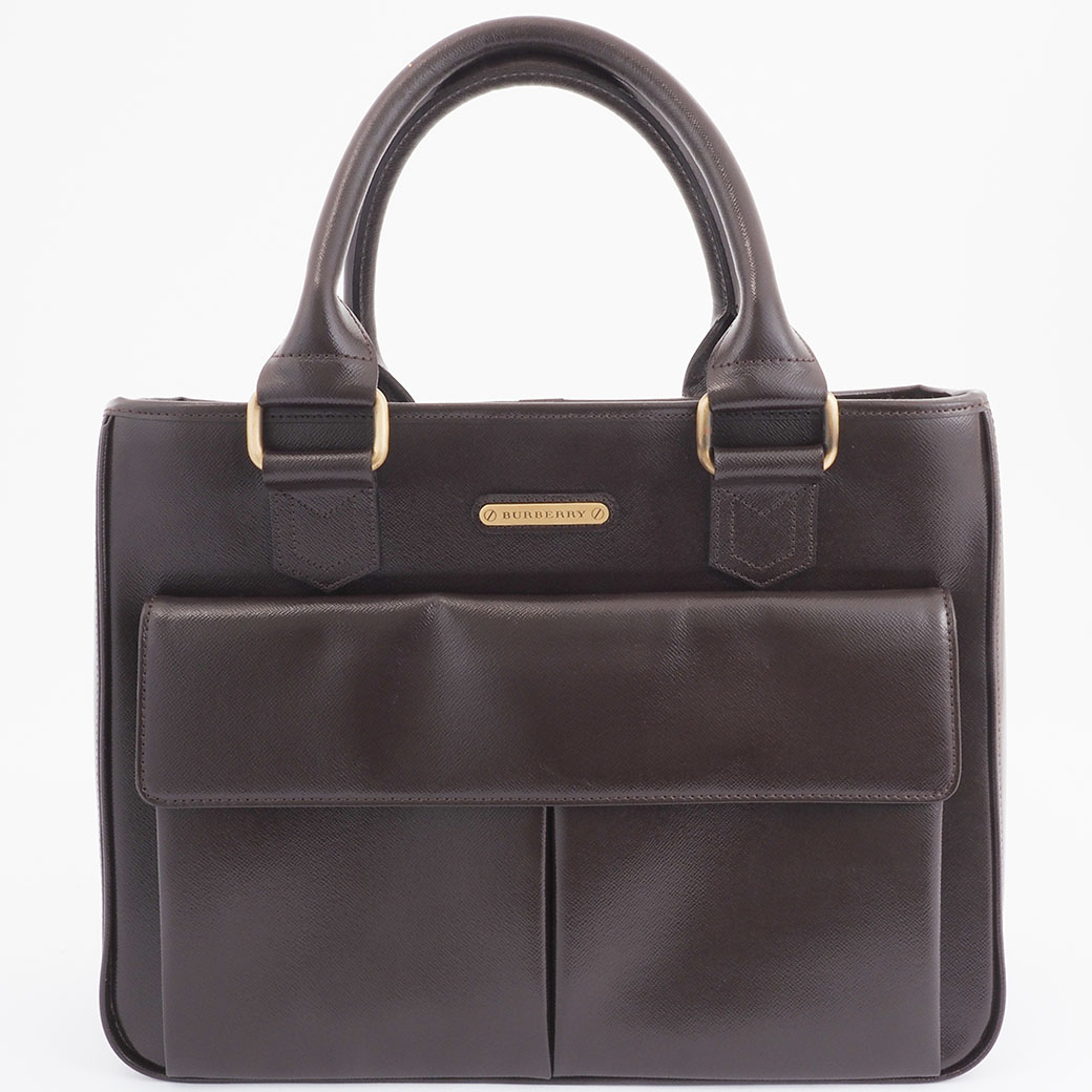 楽天市場】BURBERRY バーバリー ハンドバッグ サフィアーノ レザー
