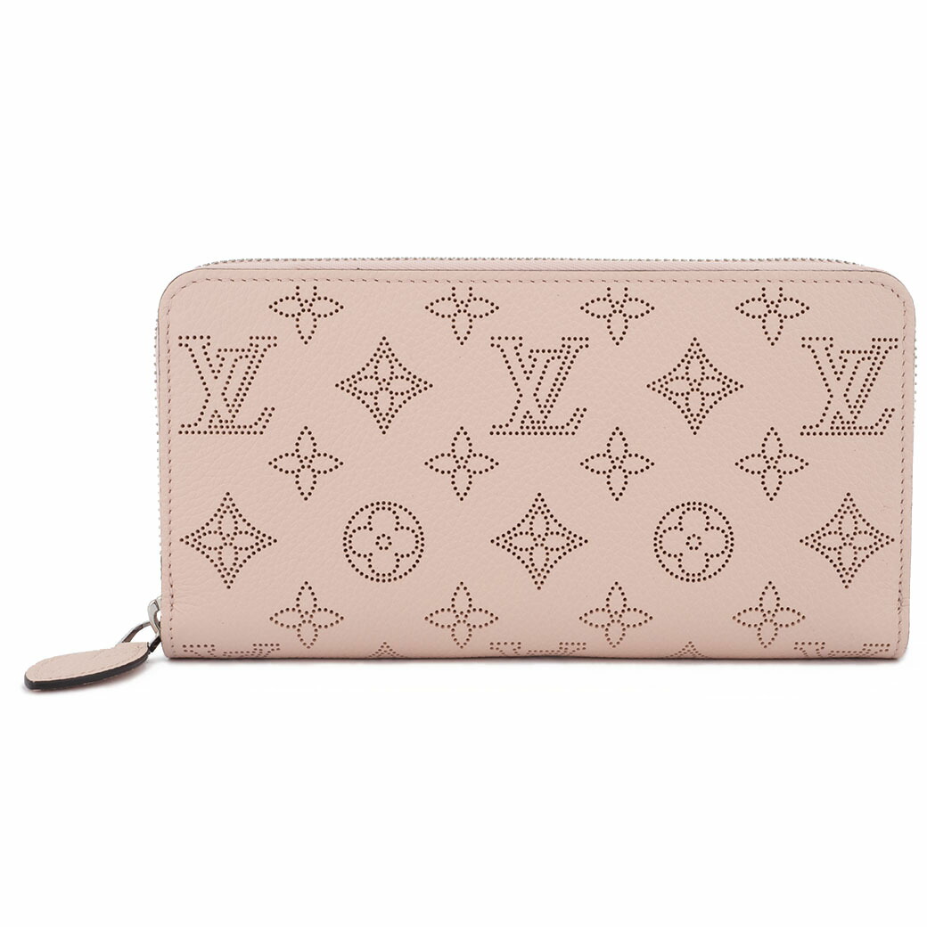 ルイヴィトン LOUIS VUITTON 長財布 ラウンドファスナー ジッピーウォレット マヒナ レザー ジャスミンピンク M82755 母の日 ギフト プレゼント
