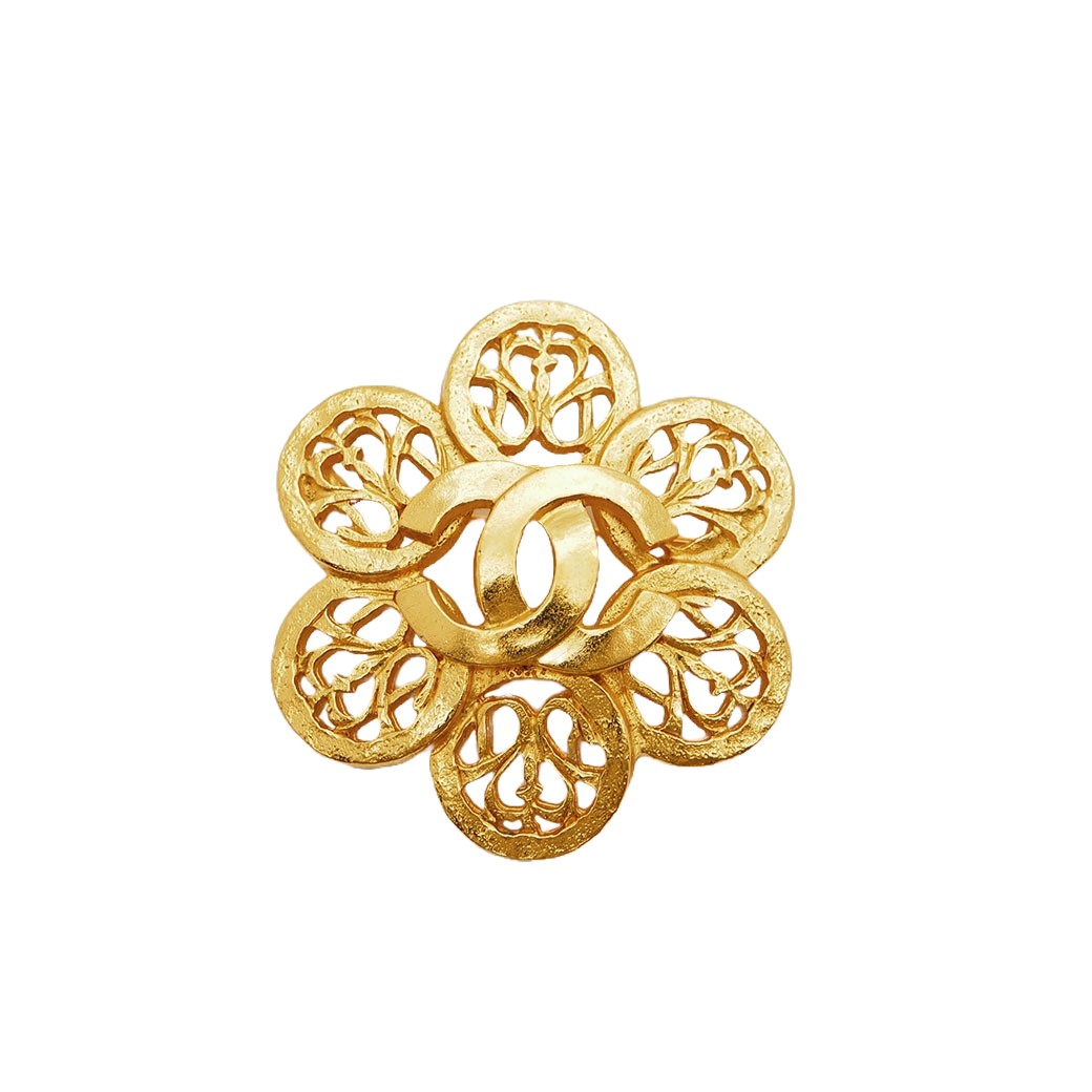 楽天市場】シャネル CHANEL ココマーク フラワー クローバー ブローチ