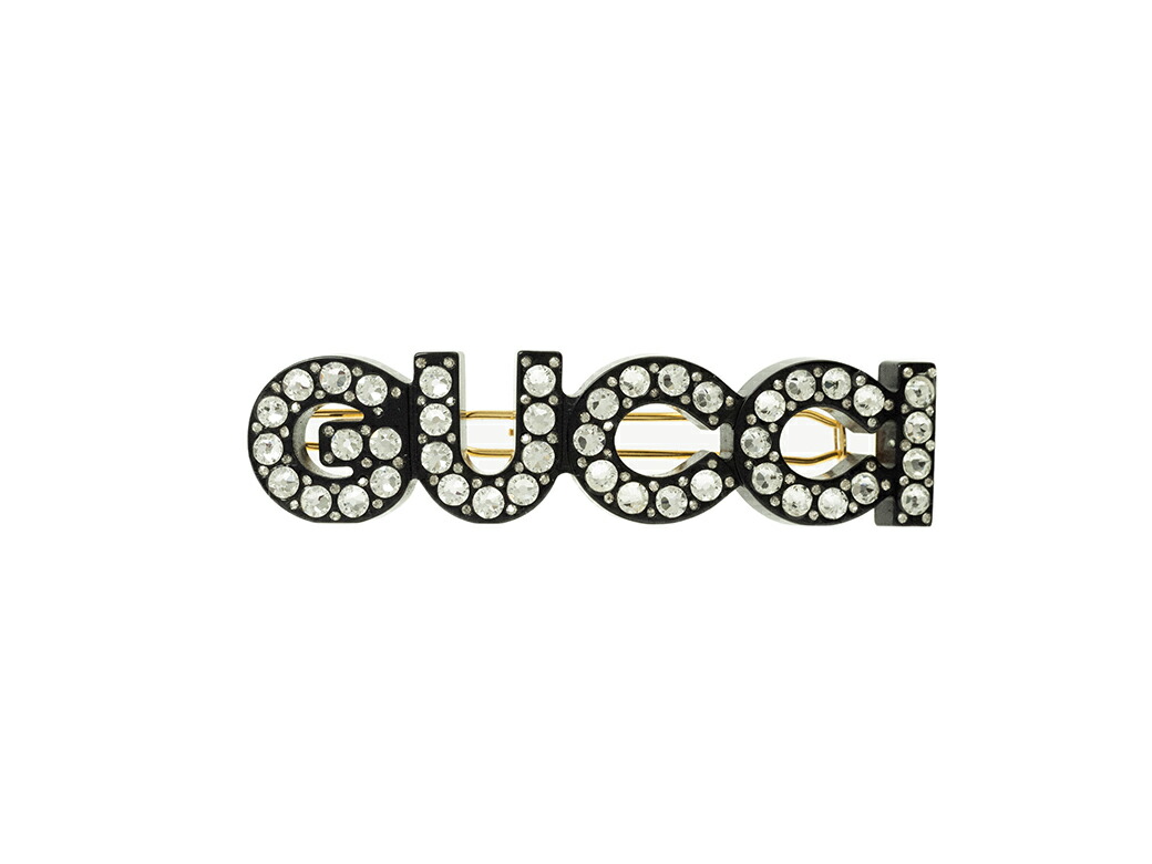 楽天市場】GUCCI グッチ Cyrstal GUCCI Hair Clip ヘアクリップ