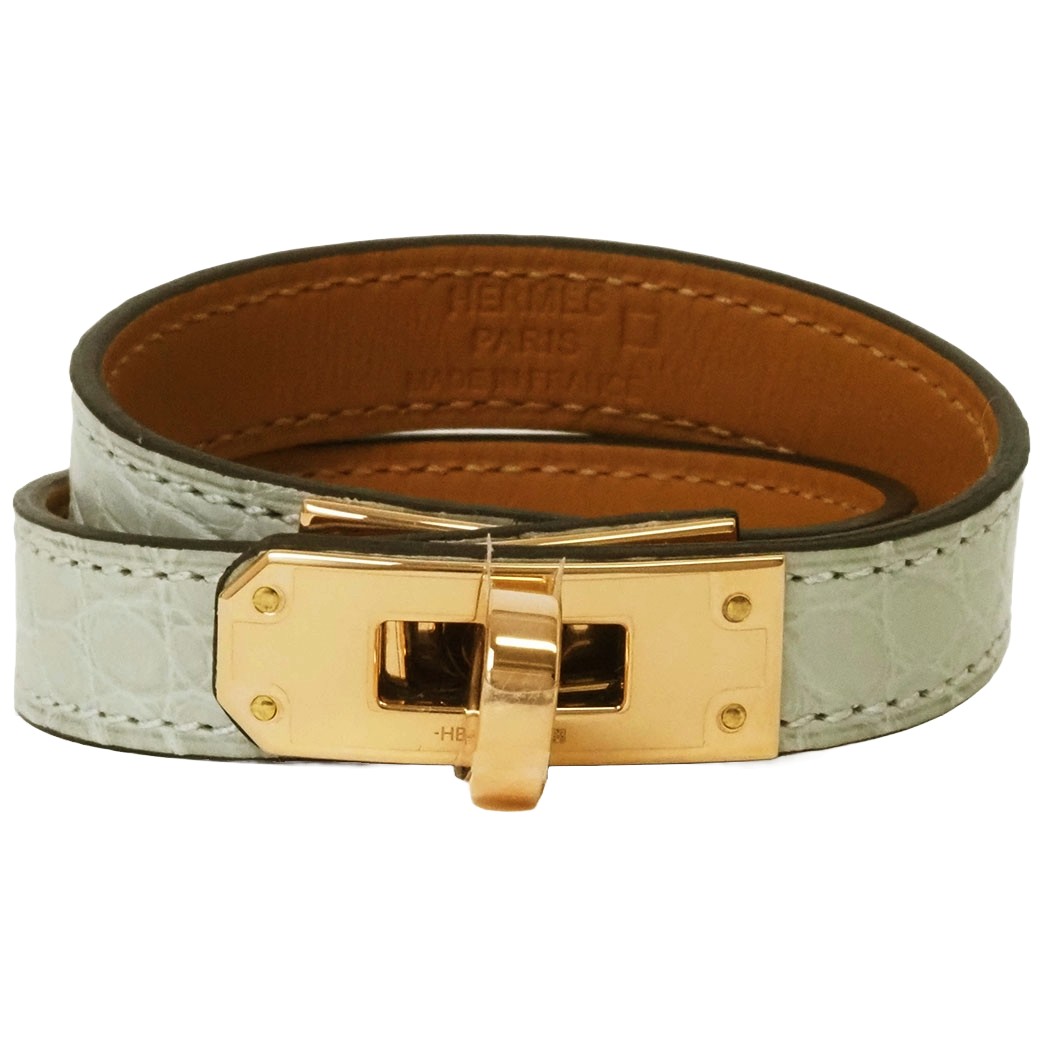 【美品】HERMES ケリー ブレスレット ドゥーブルトゥール レザー レザーブレスレット 《ケリー》 ドゥブルトゥール | Hermès