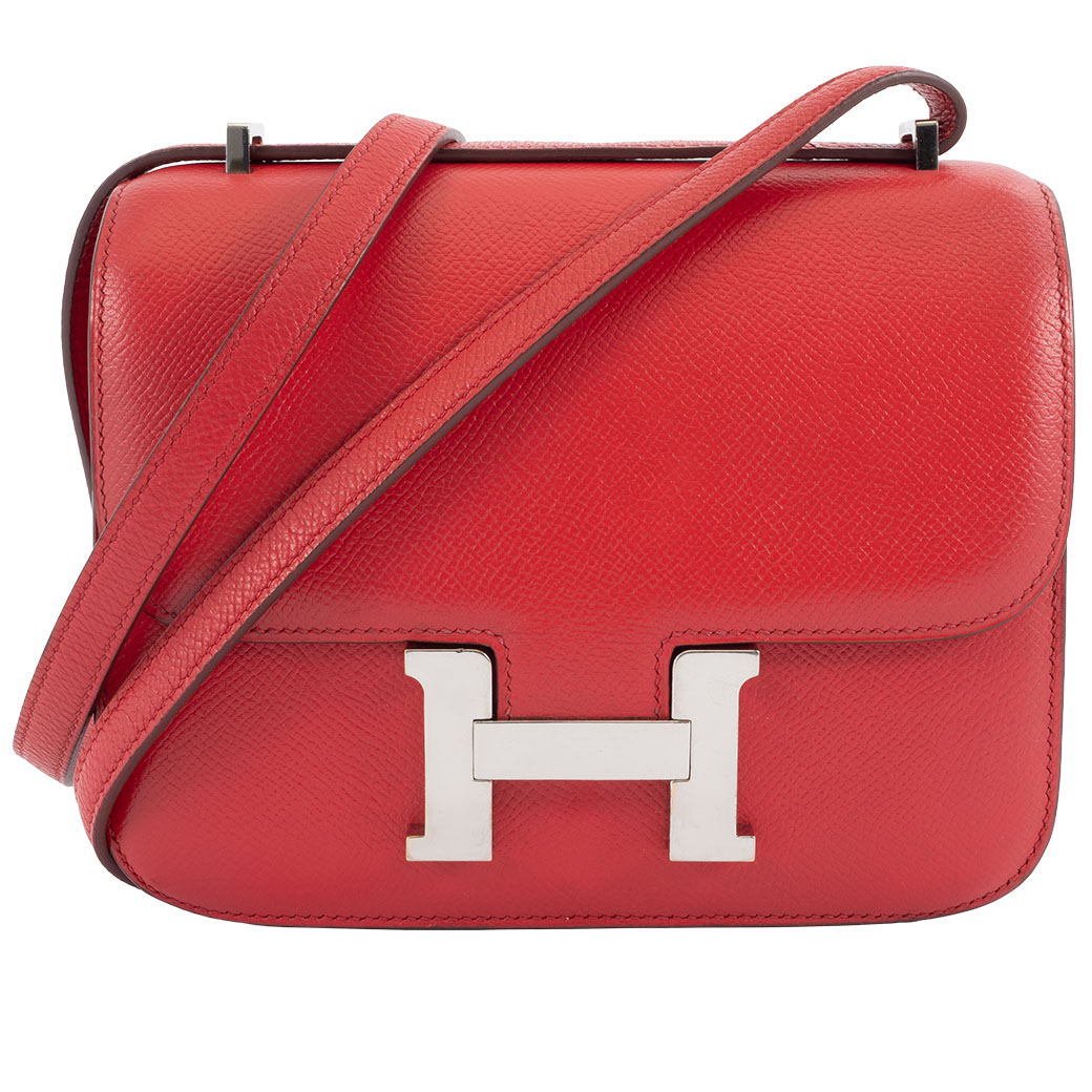 エルメス HERMES バッグ 中古 ショルダーバッグ コンスタンス ミニ 18 エプソン レッド 赤|UPRISE