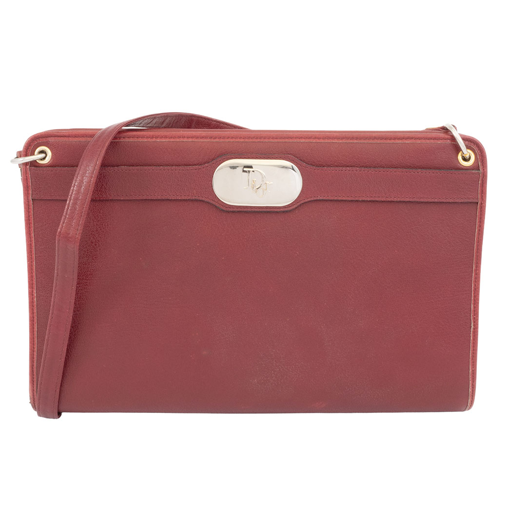 クリスチャンディオール Christian Dior バッグ 中古 ショルダーバッグ レザー ボルドー ヴィンテージ｜UPRISE 16,416円