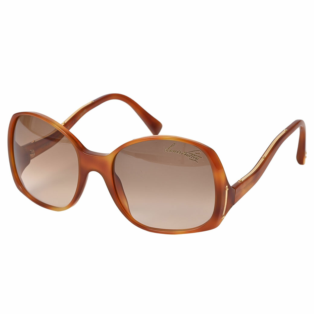 【美品】LOUIS VUITTON リリー サングラス Z0371U LOUIS VUITTON Lily Sunglasses Z0371U Brown Glitter 110411