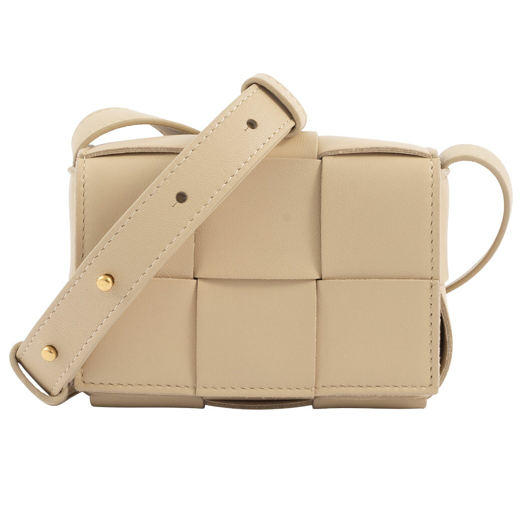 ボッテガヴェネタ BOTTEGA VENETA バッグ キャンディ カセット ショルダーバッグ ラムスキン ベージュ レディース 小さめ ミニ 666688