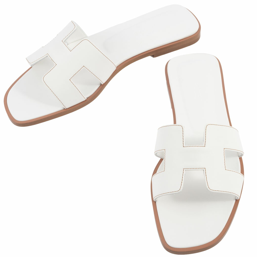 エルメス☆オアジス☆34☆White HERMES エルメス サンダル オアジス Oasis sandal 221001Z
