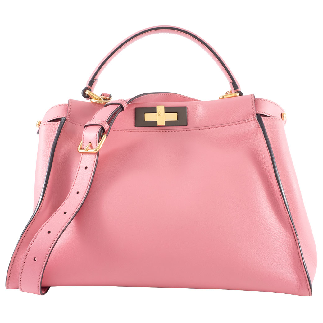 フェンディ FENDI ピーカブー バッグ ショルダー 中古 レディース レザー ピンク 2WAY 8BN290 105,655円
