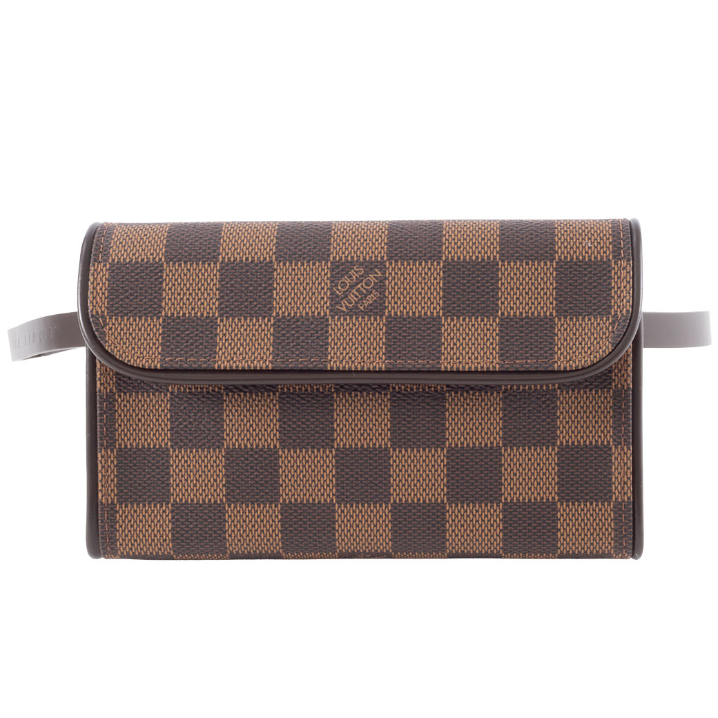 ルイヴィトン LOUIS VUITTON 御徒面子 中古 ポシェット フロランティーヌ ダミエ エベヌ 酉の方角御徒面子 小さめ N51856
