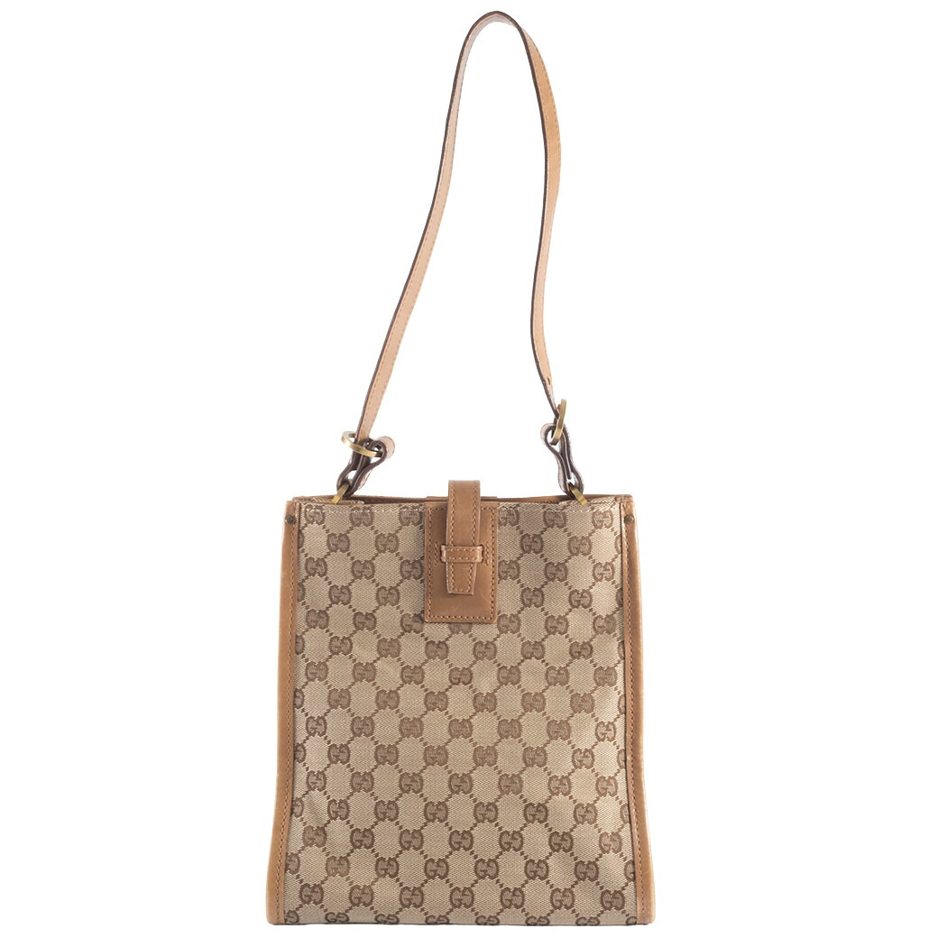 グッチ GUCCI ショルダーバッグ GGキャンバス ワンショルダー バッグ ベージュ ブラウン 小さめ 110292