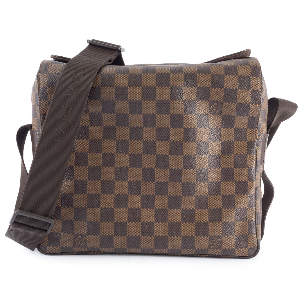 ルイヴィトン LOUIS VUITTON ショルダーバッグ 中古 ナヴィグリオ ダミエ エベヌ 御徒面子 N45255
