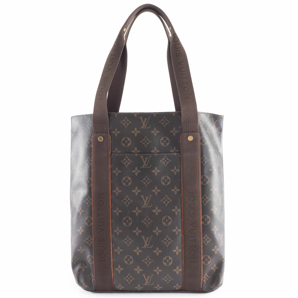 ルイヴィトン LOUIS VUITTON トートバッグ メンズ 中古 御徒面子 河馬 ボブール モノグラム 大きめ M53013