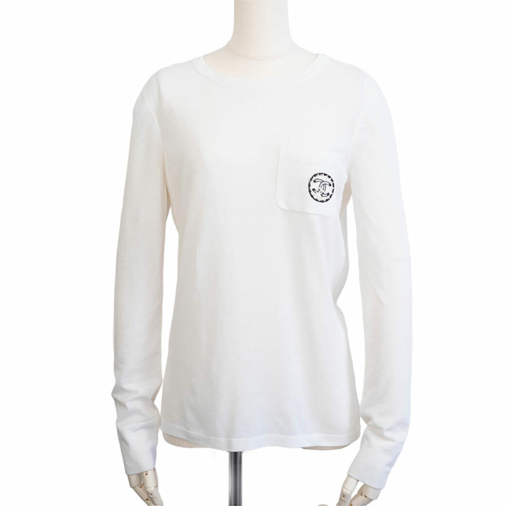 楽天市場】CHANEL シャネル ロゴ ココマーク ボートネック カットソー