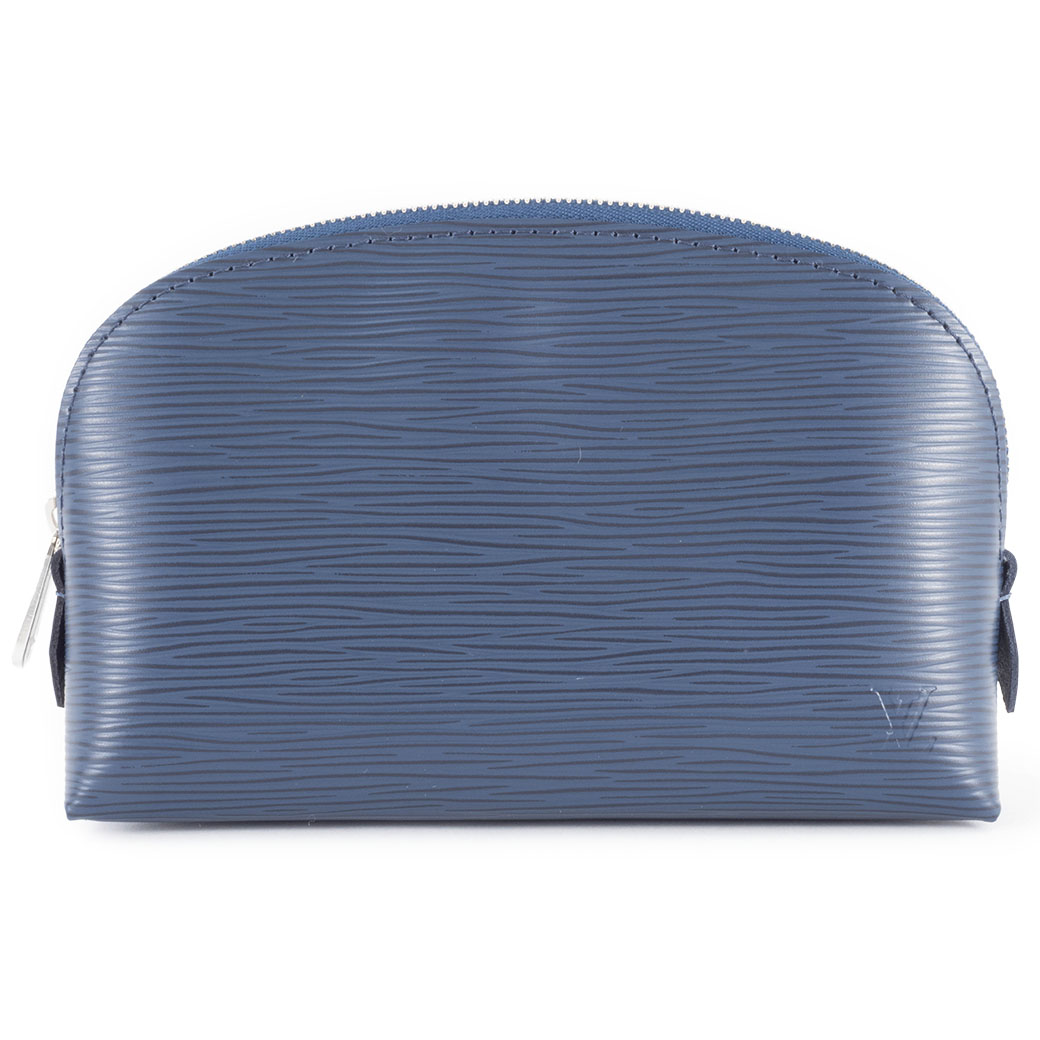 ルイヴィトン LOUIS VUITTON 御徒面子 中古 ポシェット コスメティック 合切袋 エピ 米国海軍 アンディゴブルー M40638 未当て嵌める品
