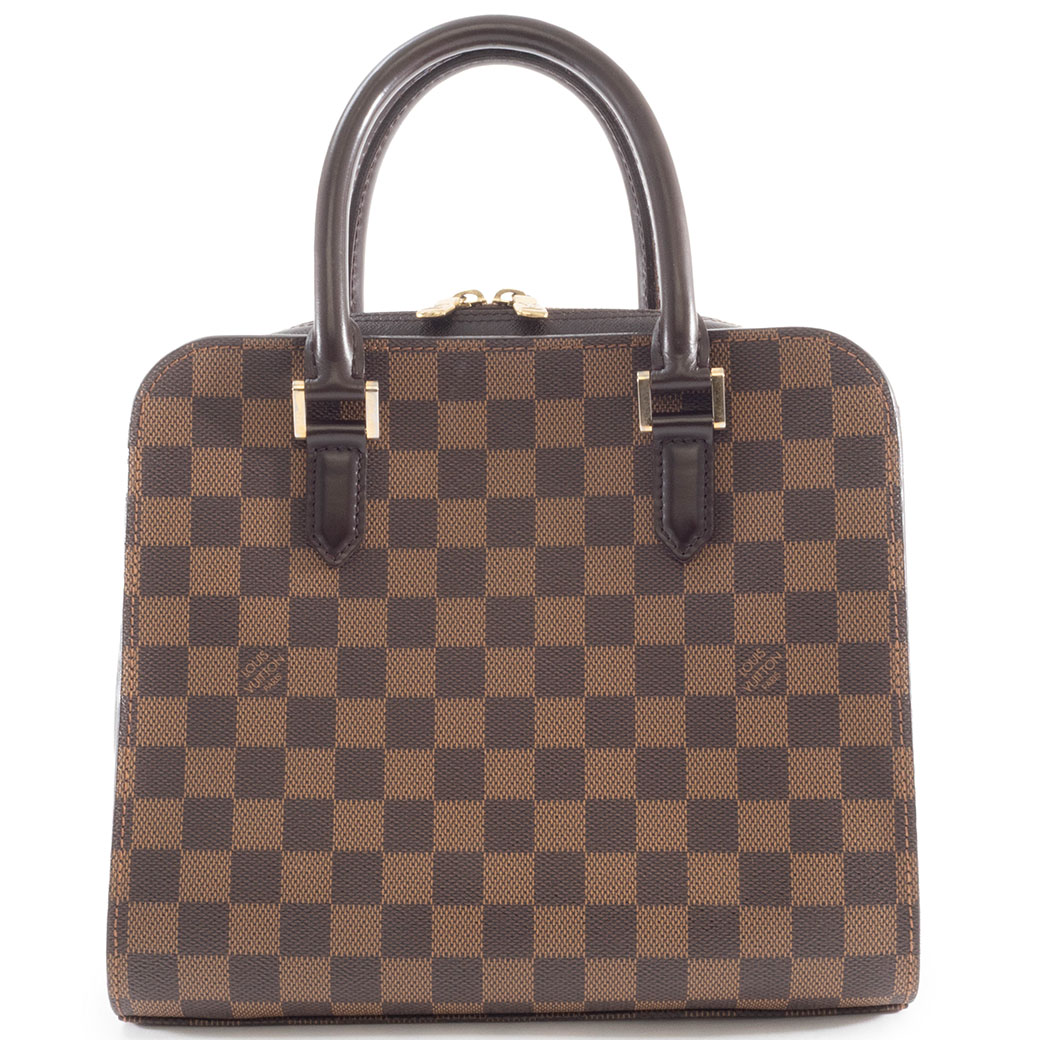 ルイヴィトン LOUIS VUITTON トートバッグ 中古 バッグ トリアナ N51155 ダミエ エベヌ 小さめ｜UPRISE 74,085円