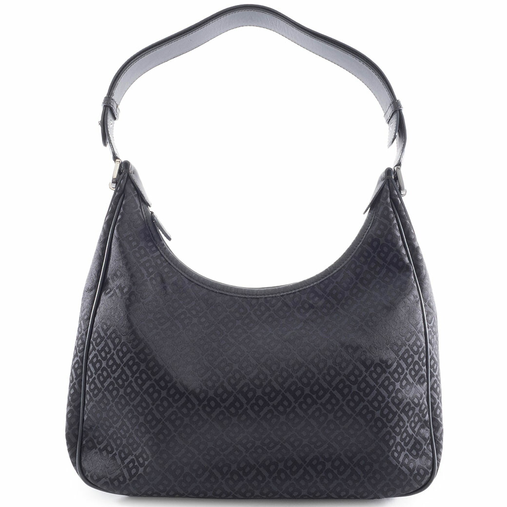 バリー ホー洋弓 ショルダーバッグ ナイロン|なめし革 黒いこと レディース 御手々 2way BALLY【中古】
