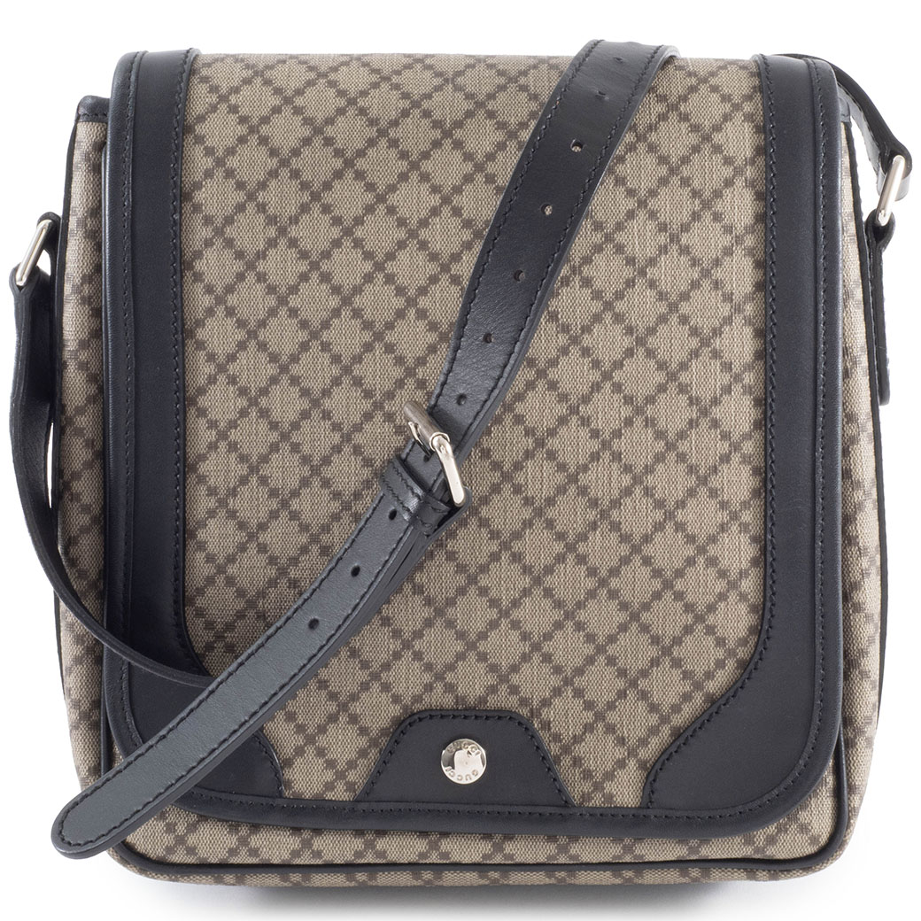 グッチ ディアマンテ ショルダーバッグ 295679 PVC|レザー ベージュ|ブラック レディース A4収納不可 GUCCI【中古】 39,780円