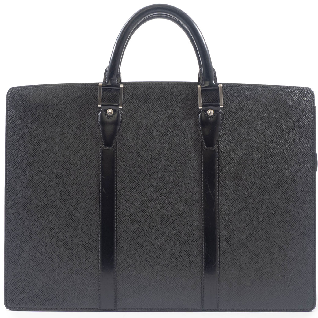 ルイヴィトン LOUIS VUITTON バッグ メンズ 中古 ポルト ドキュマン ロザン M30052 タイガ レザー ブラック 黒 A4 収納