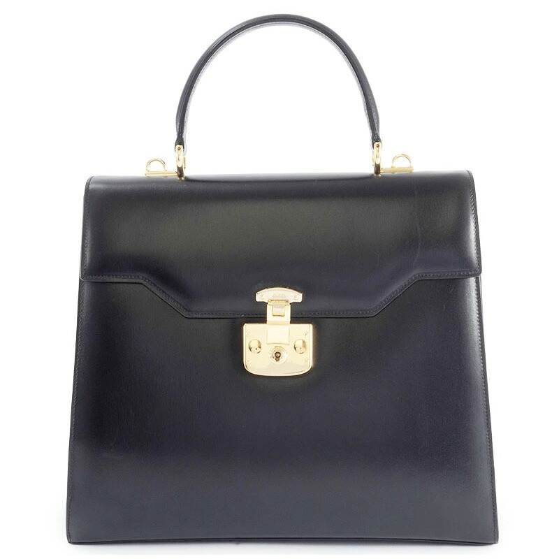 グッチ GUCCI バッグ 中古 レディロック バッグ レザー ブラック 黒 トップハンドル A4 収納 000 01 0192|UPRISE