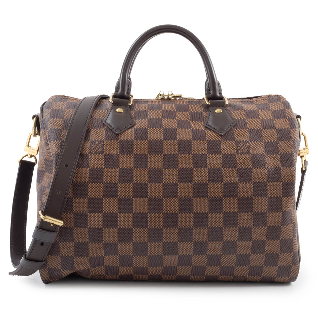 ルイヴィトン LOUIS VUITTON スピーディ バンドリエール30 ボストンバッグ 中古 N41367 ダミエ エベヌ N40590