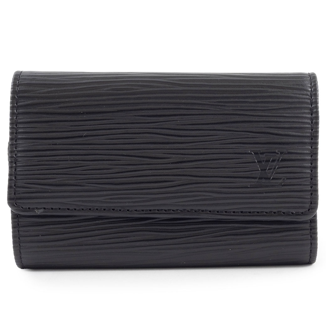 ルイヴィトン LOUIS VUITTON キーケース 中古 ミュルティクレ6 エピ M63812 ブラック メンズ 6連 コンパクト