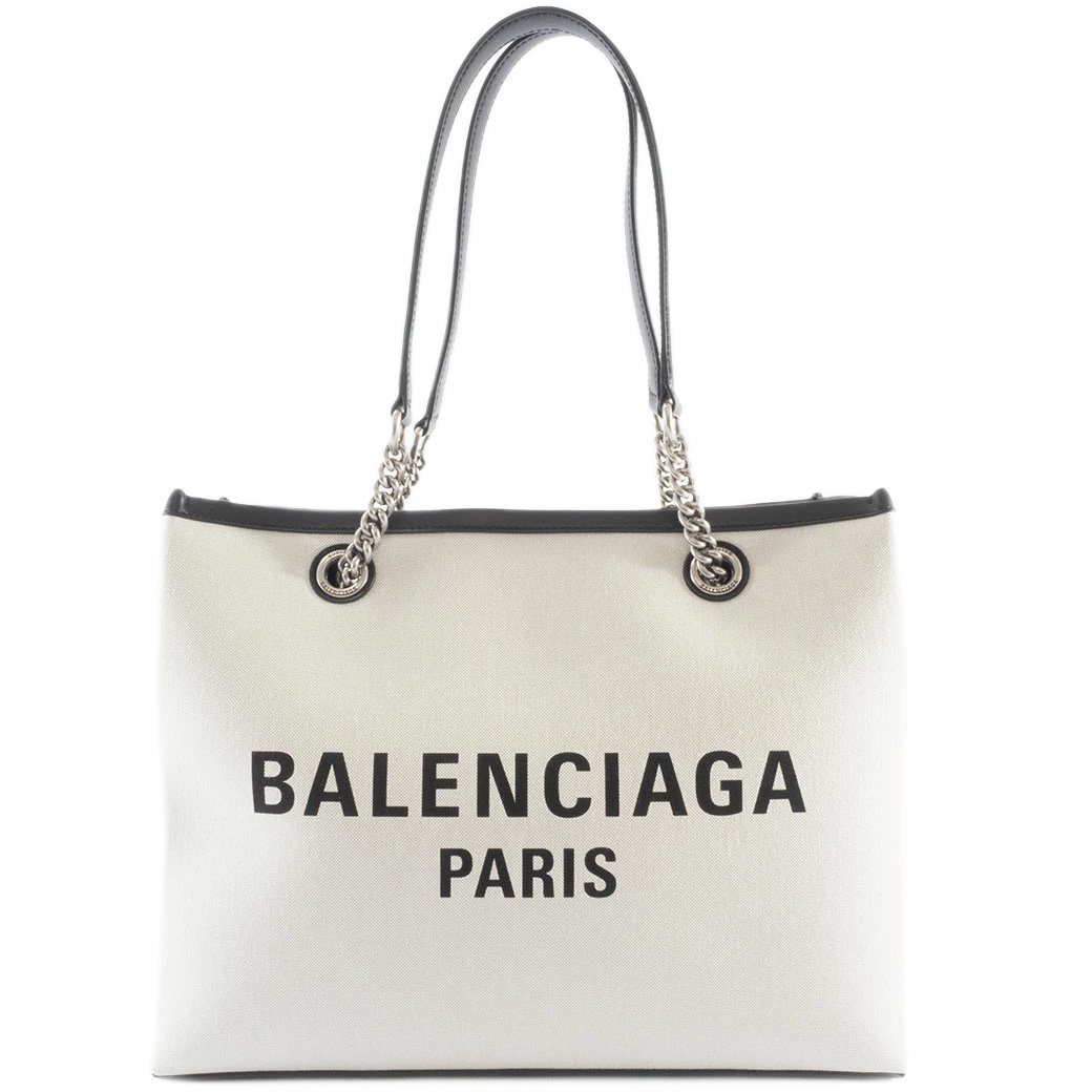 バレンシアガ BALENCIAGA バッグ 中古 トートバッグ デューティーフリー 759973 コットン カーフスキン ナチュラル 未使用品|UPRISE