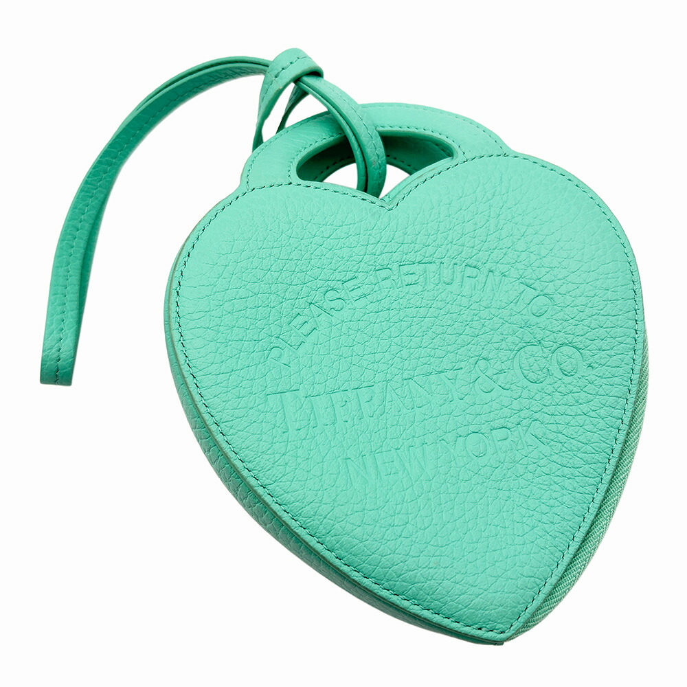 ティファニー TIFFANY&Co. リターン トゥ ティファニー アクセサリーポーチ レザー キャンバス レディース ハート型 【中古】｜UPRISE