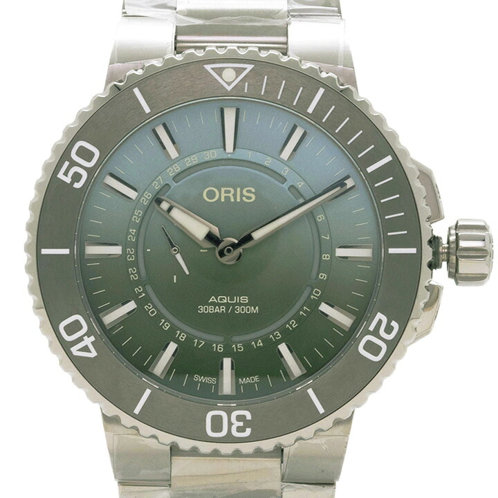 オリス ORIS 腕時計 中古 アクイス デイト ダットワット リミテッドエディション 2 メンズ ウォッチ 自動巻き 43.5mm 01 743 7734 4197