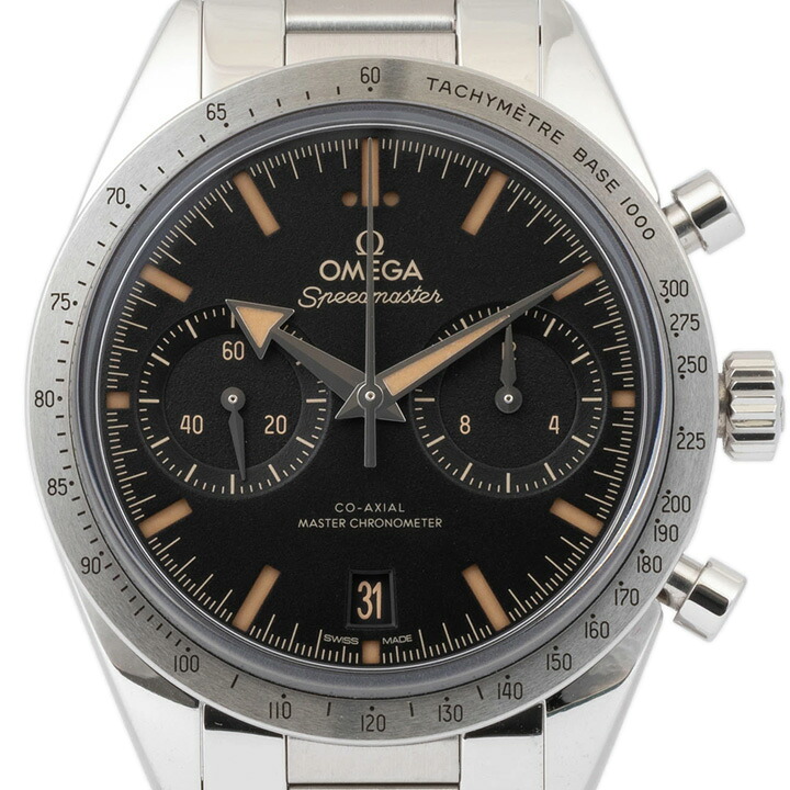 オメガ OMEGA スピードマスター ’57 時計 シルバー 文字盤 ブラック メンズ ウォッチ 手巻き 332.10.41.51