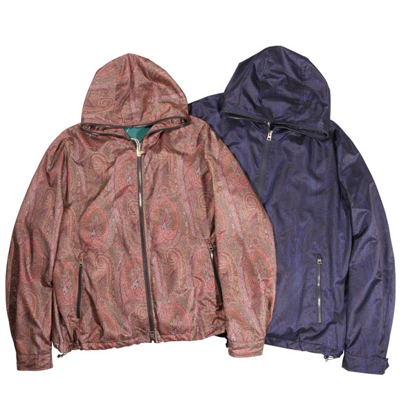 楽天市場】ETRO エトロ ペイズリー フーテッド ナイロン