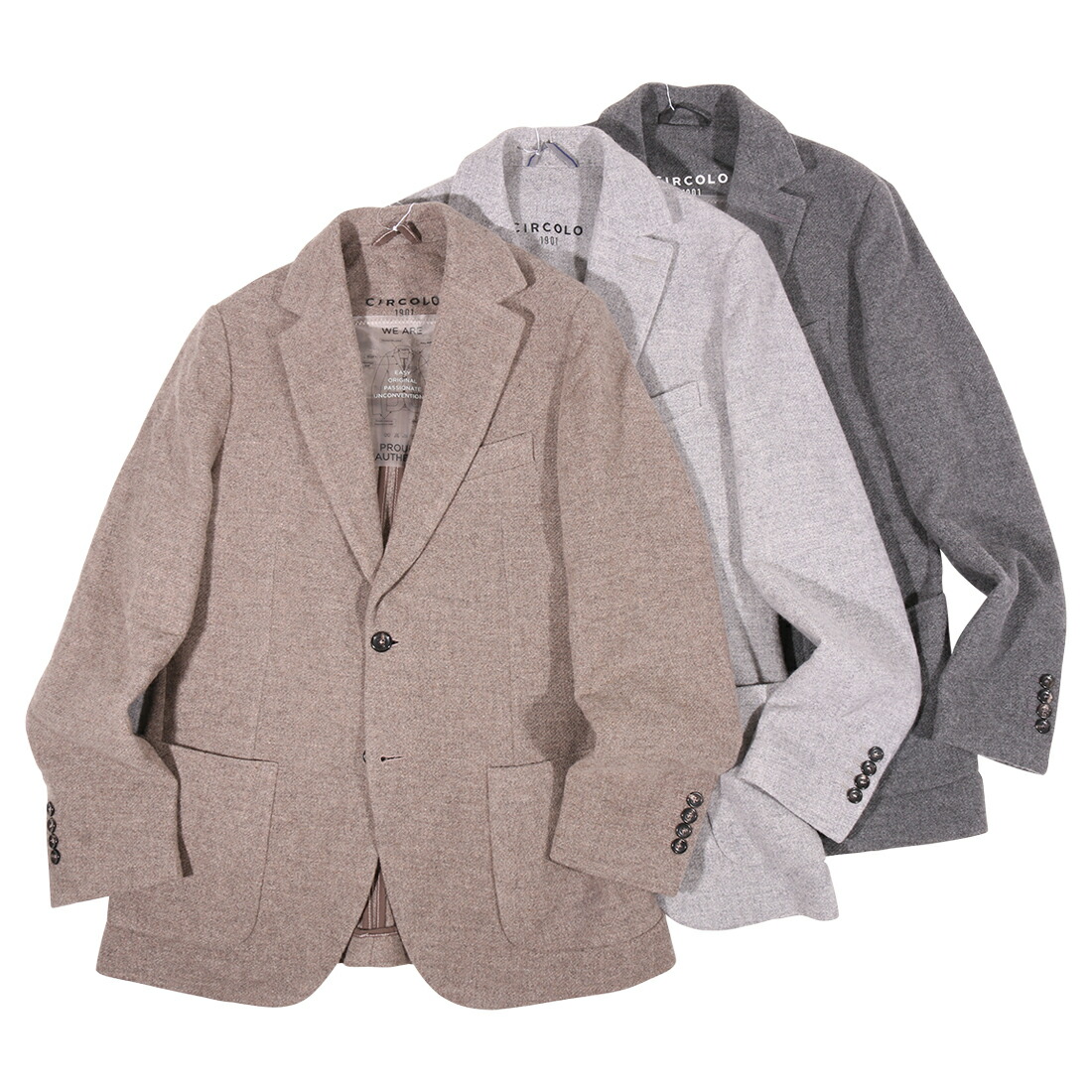【百貨店SALE 20%OFF】CIRCOLO チルコロ 上衣 CN4173 羊毛 カシミール混 並行輸入品 ラッピング無料 貨物輸送無料 34750