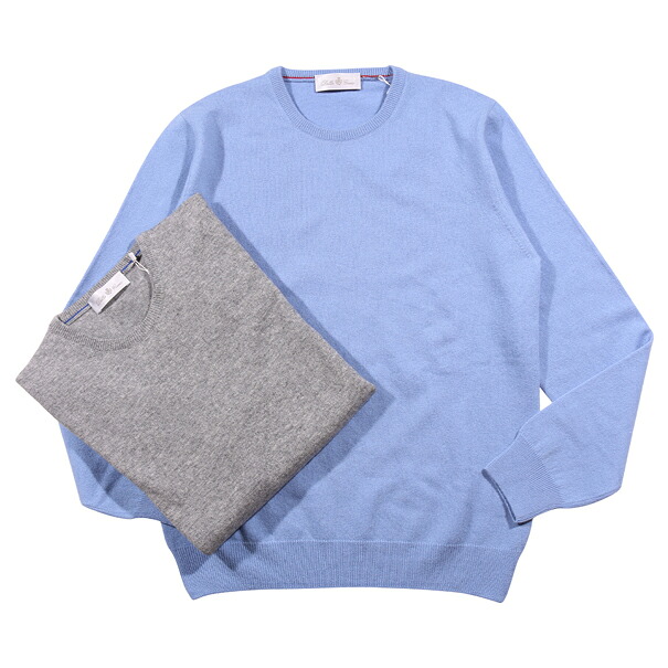 Della Ciana デッラシアナ 丸首スウェーター GIROCOLLO M/L メリノウール 毛糸カシミール 並行輸入品 ラッピング無料 貨物輸送無料 35068
