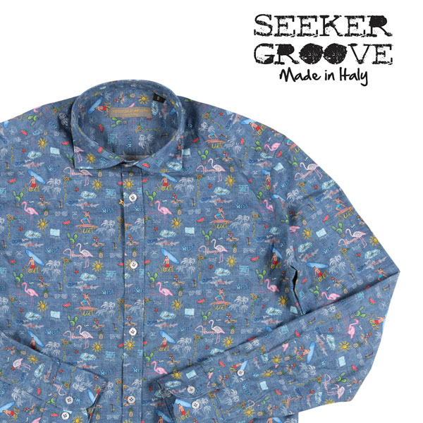 【SUMMER SALE 20%OFF】 SEEKER GROOVE シーカーグルーブ 長袖シャツ 493 コットン 並行輸入品 ラッピング無料 送料無料 22726｜Utsubo Stock