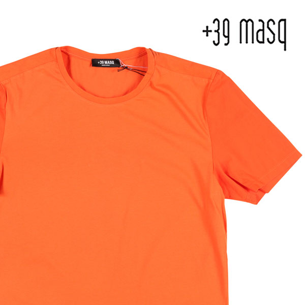 限定製作 39 Masq マスク Uネック半袖tシャツ T7004 オレンジ L or S 在庫一掃 Elevate In