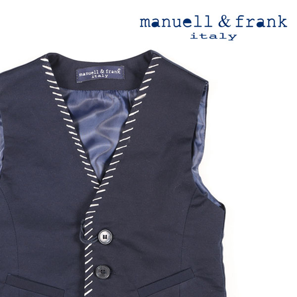 manuell&frank マニュエル アンド フランク ジレ（子供服） MF5082B コットン 並行輸入品 ラッピング無料 送料無料 22968