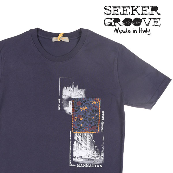 SEEKER GROOVE シーカーグルーブ Uネック半袖Tシャツ 3383 コットン 並行輸入品 ラッピング無料 送料無料 22971