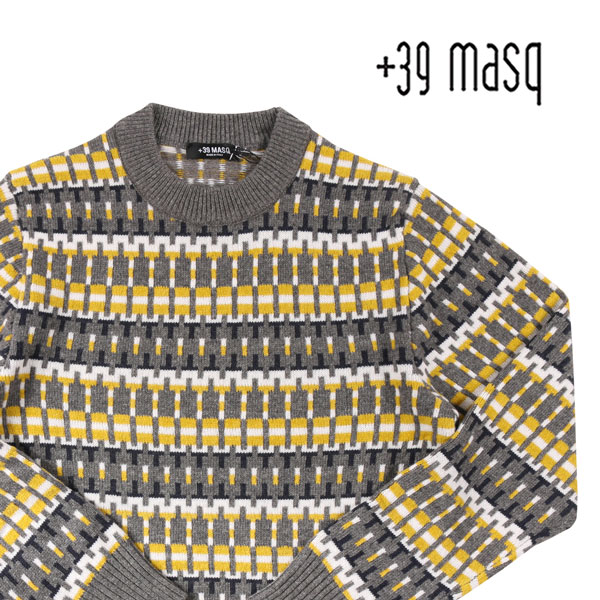 格安即決 ニット セーター メンズ 丸首セーター マスク Masq 39 M 秋冬 送料無料 ラッピング無料 日本未入荷 ニット ビジネス 男性用 メンズファッション 並行輸入品 黄 イエロー Dgb Gov Bf
