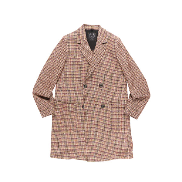 【M】 T jacket お茶上衣 チェスターコート 52C418J1 赤銅色 茶 綿織物 並行輸入品 ラッピング無料 貨物輸送無料 24711-m
