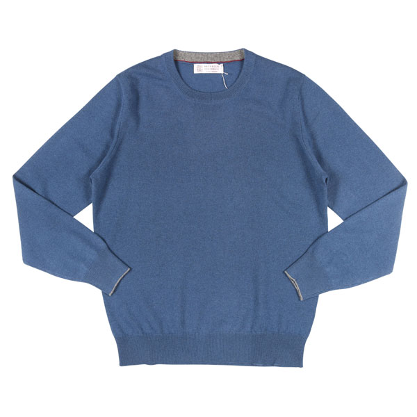 ブルネロクチネリ カシミヤ シルク ニット リブ ラメ プルオーバー イタリア製 ブルネロクチネリ カシミヤ シルク ニット リブ ラメ プル