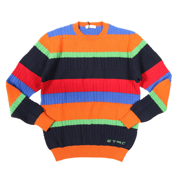 楽天市場】エトロ ETRO ケーブル編み ハーフジップニットセーター