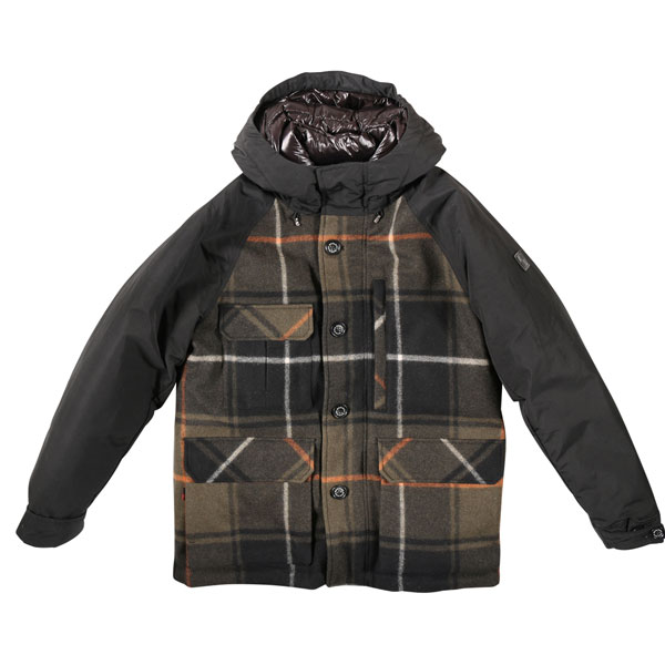 【お買い物マラソン 50%OFF】 【M】 WOOL RICH ウールリッチ ダウンジャケット GIACCONE20 ブラック 黒 コットン 並行輸入品 ラッピング無料 送料無料 26237-m