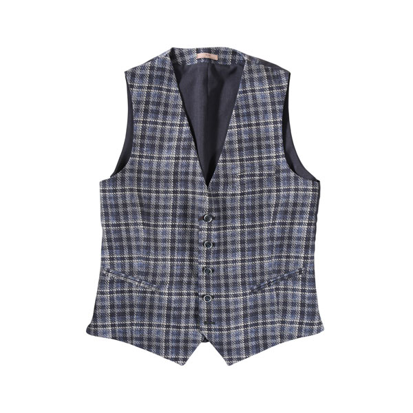 ROSI COLLECTION ロージコレクション ジレ BENNY チェック コットン 並行輸入品 ラッピング無料 送料無料 26695