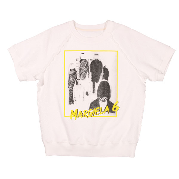 【百貨店SALE 50%OFF】MM6 Maison Margiela エムエムシックス メゾンマルジェラ Uのど首半袖ティーシャツ 綿織物 並行輸入品 ラッピング無料 貨物輸送無料 27597