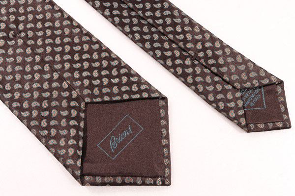 Brioni ブリオーニ ネクタイ 並行輸入品 O61Q00 茶 O8405 シルク 2544 