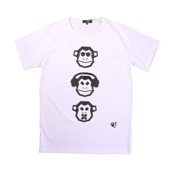 【XXL】 oji オージ Uネック半袖Tシャツ ホワイト 白 コットン 並行輸入品 ラッピング無料 送料無料 29045-xxl
