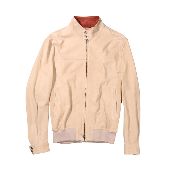 【SUMMER SALE 20%OFF】 訳あり 【48】 LUIGI BORRELLI ルイジボレッリ ブルゾン OW088C ベージュ 本革 並行輸入品 ラッピング無料 送料無料 29219-48｜Utsubo Stock