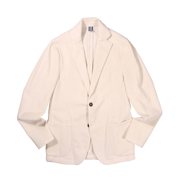 【お買い物マラソン 30%OFF】 【46】 BAGUTTA バグッタ ジャケット RICK_ELI 11711 ホワイト 白 コットン コーデュロイ 並行輸入品 ラッピング無料 送料無料 29228-46