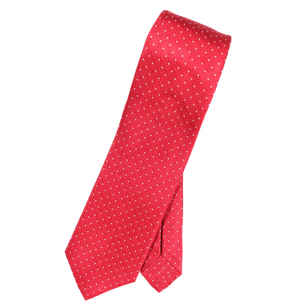 isaia イザイア ネクタイ TSGEN01 レッド 赤 ドット シルク 並行輸入品 ラッピング無料 送料無料 29547