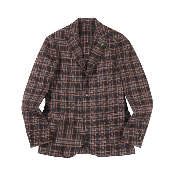 【百貨店SALE 50%OFF】【46】 LARDINI ラルディーニ 上衣 IP981AF43 赤銅色 茶 読み合わせる 羊毛 並行輸入品 ラッピング無料 貨物輸送無料 29901-46