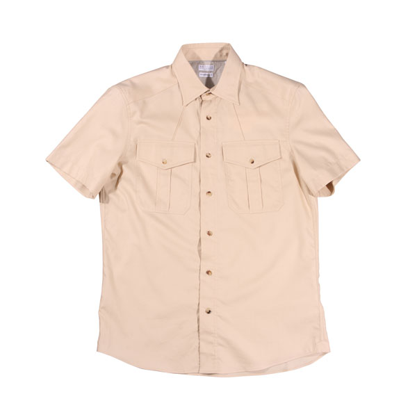 【SUMMER SALE 20%OFF】 【M】 BRUNELLO CUCINELLI ブルネロクチネリ 半袖シャツ MW6043009 ベージュ コットン 並行輸入品 ラッピング無料 送料無料 30359-m｜Utsubo Stock